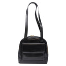 GUCCI Shoulder Bag Enamel Black Gold 001 1075 1650 0 Auth bs28070-13