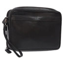 GUCCI Clutch Bag Leather Brown Silver 018 3700 Auth bs28071-1