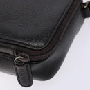 GUCCI Clutch Bag Leather Brown Silver 018 3700 Auth bs28071-10