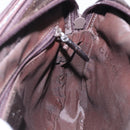 GUCCI Clutch Bag Leather Brown Silver 018 3700 Auth bs28071-17