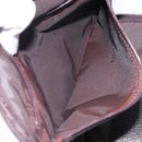 GUCCI Clutch Bag Leather Brown Silver 018 3700 Auth bs28071-22