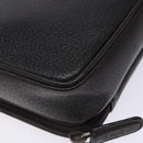 GUCCI Clutch Bag Leather Brown Silver 018 3700 Auth bs28071-9