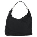 GUCCI Shoulder Bag Nylon Black Silver 001 1955 Auth bs28075-1