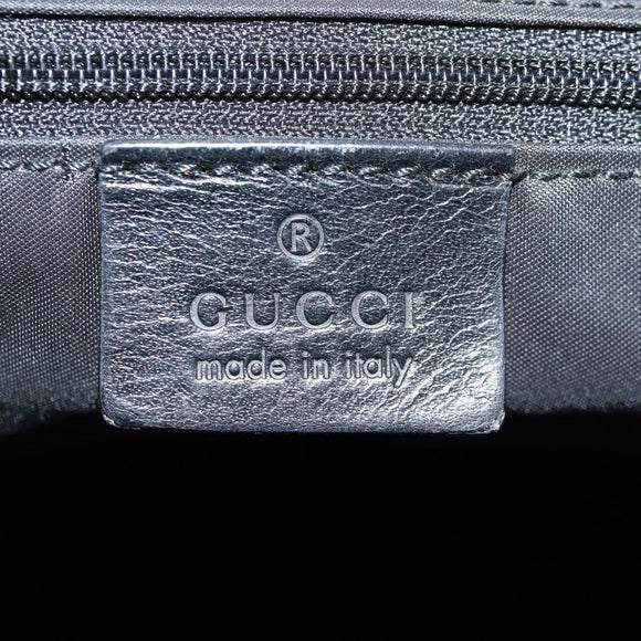 GUCCI Shoulder Bag Nylon Black Silver 001 1955 Auth bs28075