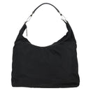 GUCCI Shoulder Bag Nylon Black Silver 001 1955 Auth bs28075-2