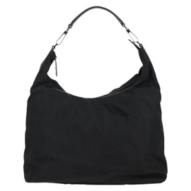 GUCCI Shoulder Bag Nylon Black Silver 001 1955 Auth bs28075 - 0