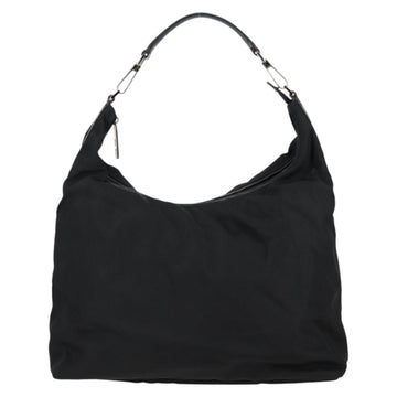 GUCCI Shoulder Bag Nylon Black Silver 001 1955 Auth bs28075 - 0