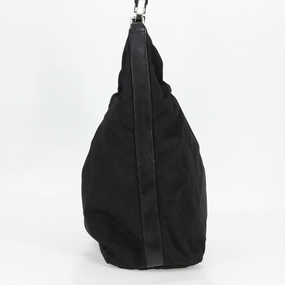 GUCCI Shoulder Bag Nylon Black Silver 001 1955 Auth bs28075