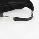 GUCCI Shoulder Bag Nylon Black Silver 001 1955 Auth bs28075-7