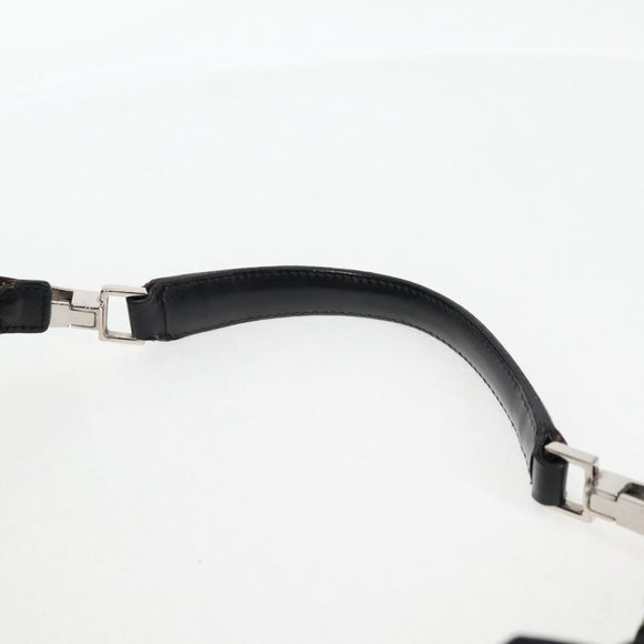 GUCCI Shoulder Bag Nylon Black Silver 001 1955 Auth bs28075