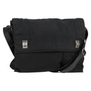 GUCCI Shoulder Bag Nylon Black Silver 019.0308 Auth bs28077-1