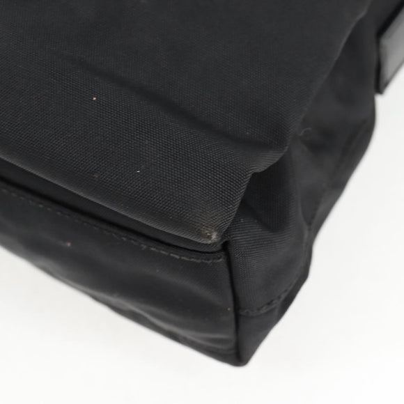 GUCCI Shoulder Bag Nylon Black Silver 019.0308 Auth bs28077