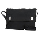 GUCCI Shoulder Bag Nylon Black Silver 019.0308 Auth bs28077-13