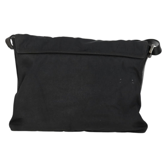 GUCCI Shoulder Bag Nylon Black Silver 019.0308 Auth bs28077