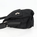 GUCCI Shoulder Bag Nylon Black Silver 019.0308 Auth bs28077-4