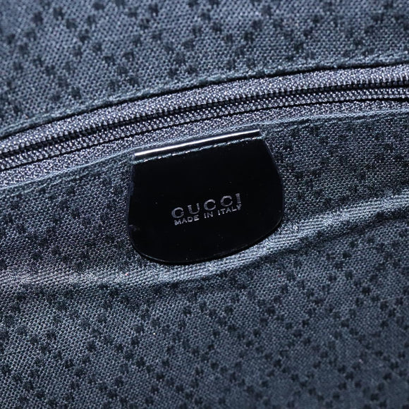 GUCCI Bamboo Tote Bag Nylon Black Silver 000 1998 0508 Auth bs28079