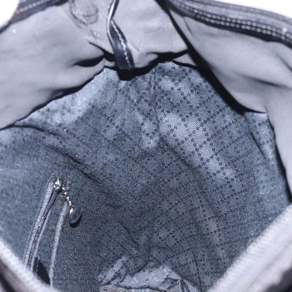 GUCCI Bamboo Tote Bag Nylon Black Silver 000 1998 0508 Auth bs28079