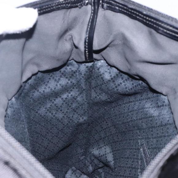 GUCCI Bamboo Tote Bag Nylon Black Silver 000 1998 0508 Auth bs28079