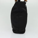 GUCCI Bamboo Tote Bag Nylon Black Silver 000 1998 0508 Auth bs28079-5