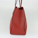GUCCI Tote Bag Leather Red Gold 354397. Auth bs28080-15