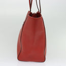 GUCCI Tote Bag Leather Red Gold 354397. Auth bs28080-16