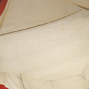 GUCCI Tote Bag Leather Red Gold 354397. Auth bs28080-7