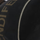 FENDI Hand Bag Canvas Black Silver Auth bs28083-11