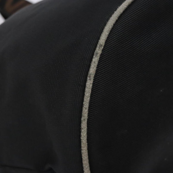 FENDI Hand Bag Canvas Black Silver Auth bs28083