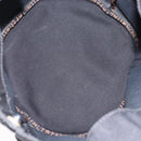 FENDI Hand Bag Canvas Black Silver Auth bs28083-17