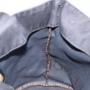 FENDI Hand Bag Canvas Black Silver Auth bs28083-18