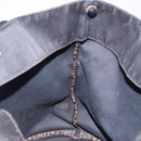 FENDI Hand Bag Canvas Black Silver Auth bs28083-19