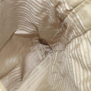 PRADA Chain Tote Bag Leather Beige Gold Auth bs28084-18