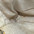 PRADA Chain Tote Bag Leather Beige Gold Auth bs28084-19