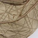 Christian Dior Canage Hand Bag Nylon Beige Gold Auth bs28087-11