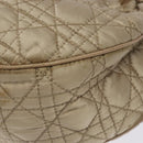 Christian Dior Canage Hand Bag Nylon Beige Gold Auth bs28087-12