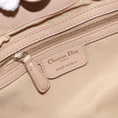 Christian Dior Canage Hand Bag Nylon Beige Gold Auth bs28087-18