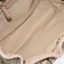 Christian Dior Canage Hand Bag Nylon Beige Gold Auth bs28087-19