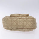 Christian Dior Canage Hand Bag Nylon Beige Gold Auth bs28087-9