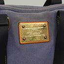 LOUIS VUITTON Antigua Cabas MM Tote Bag Blue M40087 LV Auth bs28097-17