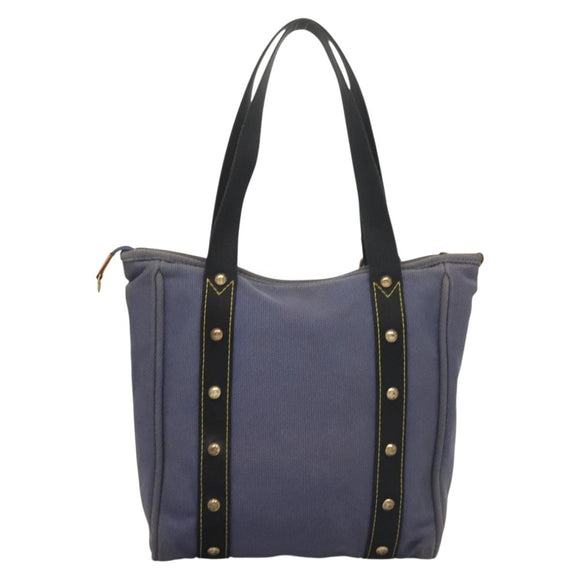 LOUIS VUITTON Antigua Cabas MM Tote Bag Blue M40087 LV Auth bs28097