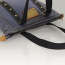LOUIS VUITTON Antigua Cabas MM Tote Bag Blue M40087 LV Auth bs28097-6