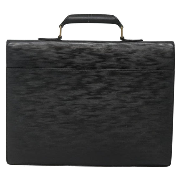 LOUIS VUITTON Epi Serviette Conseiller Business Bag Black M54422 LV Auth bs28107