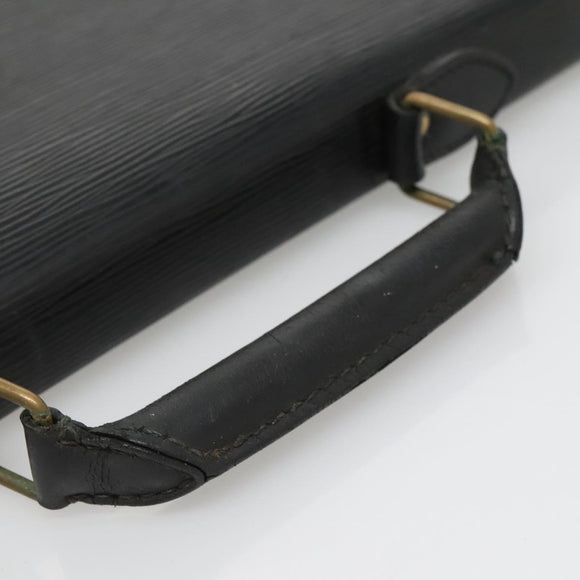 LOUIS VUITTON Epi Serviette Conseiller Business Bag Black M54422 LV Auth bs28107