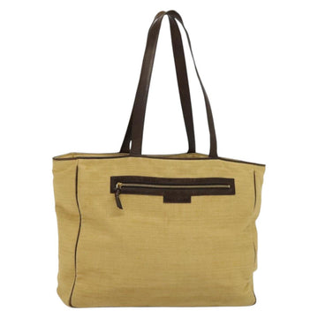 BOTTEGA VENETA Tote Bag Raffia Beige Gold Auth bs28111