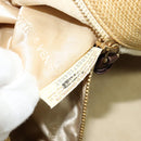 BOTTEGA VENETA Tote Bag Raffia Beige Gold Auth bs28111-12