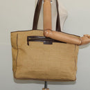 BOTTEGA VENETA Tote Bag Raffia Beige Gold Auth bs28111-21