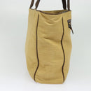 BOTTEGA VENETA Tote Bag Raffia Beige Gold Auth bs28111-3