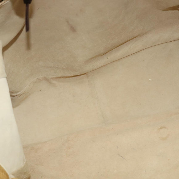 BOTTEGA VENETA Tote Bag Raffia Beige Gold Auth bs28111