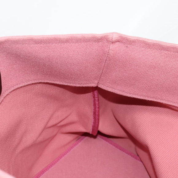 BOTTEGA VENETA Tote Bag Canvas Pink Gold Auth bs28112