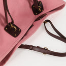 BOTTEGA VENETA Tote Bag Canvas Pink Gold Auth bs28112-6